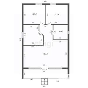 Дом 92м², 1-этажный, участок 14 сот.