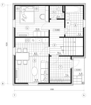 Дом 102м², 2-этажный, участок 8 сот.