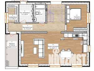 Коттедж 203м², 2-этажный, участок 5 сот.