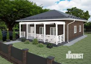 Дом 139м&sup2;, 1-этажный, участок 6 сот.  