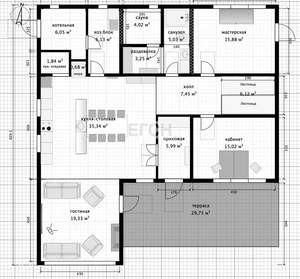Дом 254м², 2-этажный, участок 12 сот.  