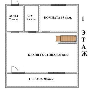 Дом 121м², 2-этажный, участок 7 сот.  