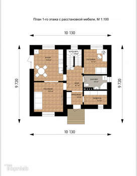 Дом 140м², 2-этажный, участок 8 сот.  