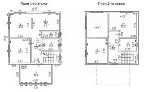 Дача 116м², 2-этажный, участок 6 сот.  