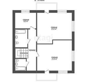 Дом 222м², 2-этажный, участок 3 сот.  