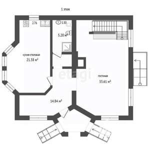 Дом 350м&sup2;, 2-этажный, участок 11 сот.  