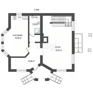 Дом 350м², 4-этажный, участок 6 сот.  