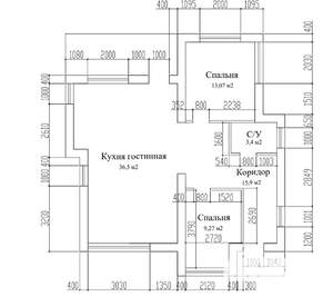 Коттедж 90м², 1-этажный, участок 5 сот.  