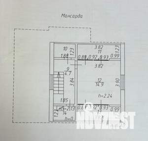 Дом 95м², 2-этажный, участок 8 сот.  