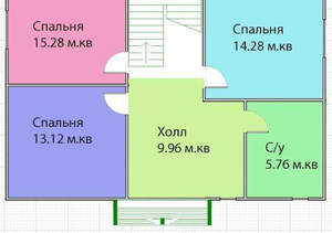 Дом 126м², 2-этажный, участок 6 сот.  