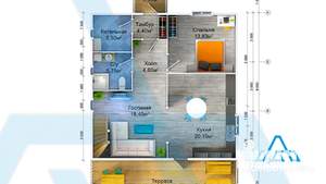 Дом 150м², 2-этажный, участок 7 сот.  