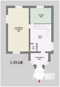 Коттедж 286м², 2-этажный, участок 15 сот.  