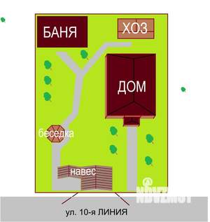 Дача 200м², 2-этажный, участок 9 сот.  
