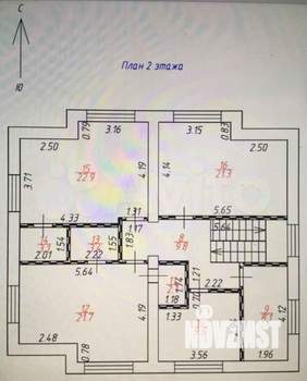 Коттедж 300м², 2-этажный, участок 6 сот.  
