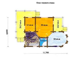 Дом 202м², 2-этажный, участок 6 сот.  