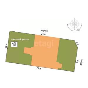 Таунхаус 222м², 3-этажный, участок 3 сот.  