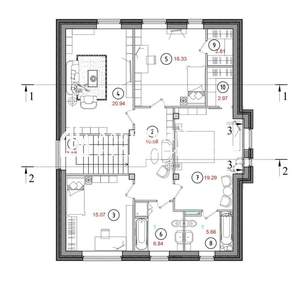 Дом 220м², 2-этажный, участок 220 сот.  