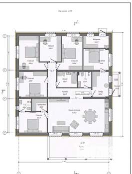 Дом 174м², 1-этажный, участок 11 сот.  