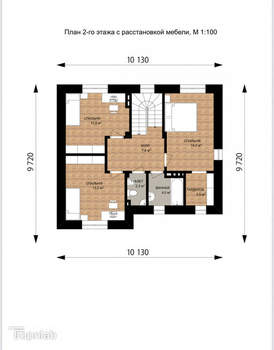 Дом 140м², 2-этажный, участок 8 сот.  