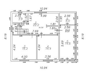 Дом 135м², 2-этажный, участок 6 сот.  