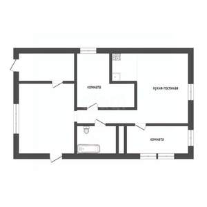 Дом 79м², 1-этажный, участок 8 сот.  