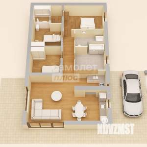 Дом 110м², 1-этажный, участок 5 сот.  