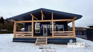 Дом 128м&sup2;, 1-этажный, участок 6 сот.  