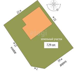 Дом 142м², 2-этажный, участок 7 сот.  
