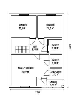 Дача 150м², 2-этажный, участок 9 сот.  