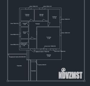 Коттедж 125м², 1-этажный, участок 6 сот.  