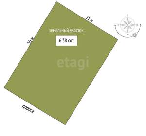 Дом 270м², 2-этажный, участок 6 сот.  