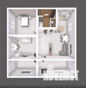 Дом 121м&sup2;, 1-этажный, участок 10 сот.  