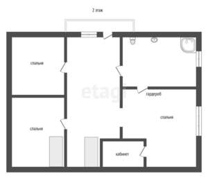 Дом 174м², 2-этажный, участок 10 сот.  