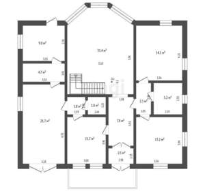 Дом 168м², 2-этажный, участок 8 сот.  