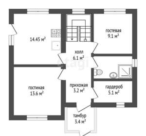 Дом 121м², 2-этажный, участок 6 сот.  