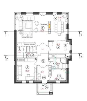 Дом 220м², 2-этажный, участок 220 сот.  