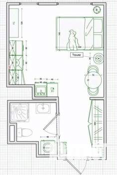 Студия квартира, на длительный срок, 23м2, 11/17 этаж