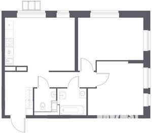 2-к квартира, на длительный срок, 58м2, 16/17 этаж