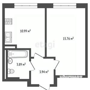1-к квартира, на длительный срок, 34м2, 17/17 этаж