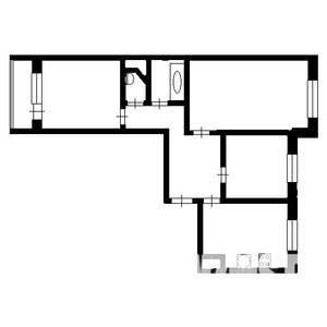 3-к квартира, на длительный срок, 66м2, 2/10 этаж