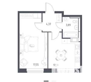 2-к квартира, на длительный срок, 37м2, 9/17 этаж