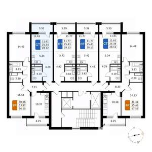 Студия квартира, вторичка, 28м2, 11/17 этаж