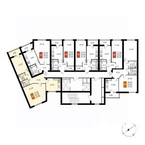 2-к квартира, вторичка, 64м2, 5/17 этаж