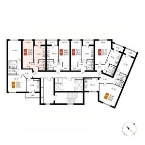1-к квартира, строящийся дом, 36м2, 10/17 этаж
