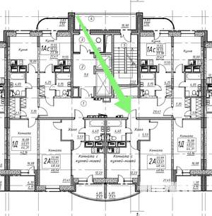 1-к квартира, сданный дом, 46м2, 11/17 этаж