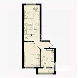 2-к квартира, вторичка, 73м2, 12/16 этаж