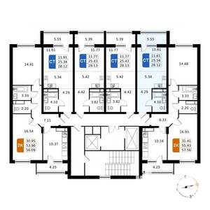 Студия квартира, вторичка, 28м2, 14/17 этаж