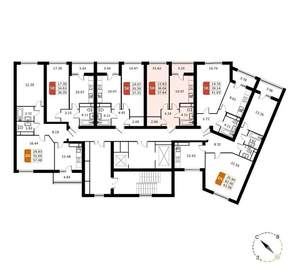 1-к квартира, вторичка, 38м2, 12/17 этаж