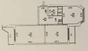 2-к квартира, вторичка, 60м2, 10/17 этаж