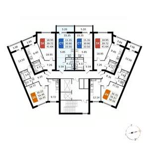 Студия квартира, вторичка, 34м2, 8/17 этаж